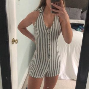 BRAND NEW stripped romper
